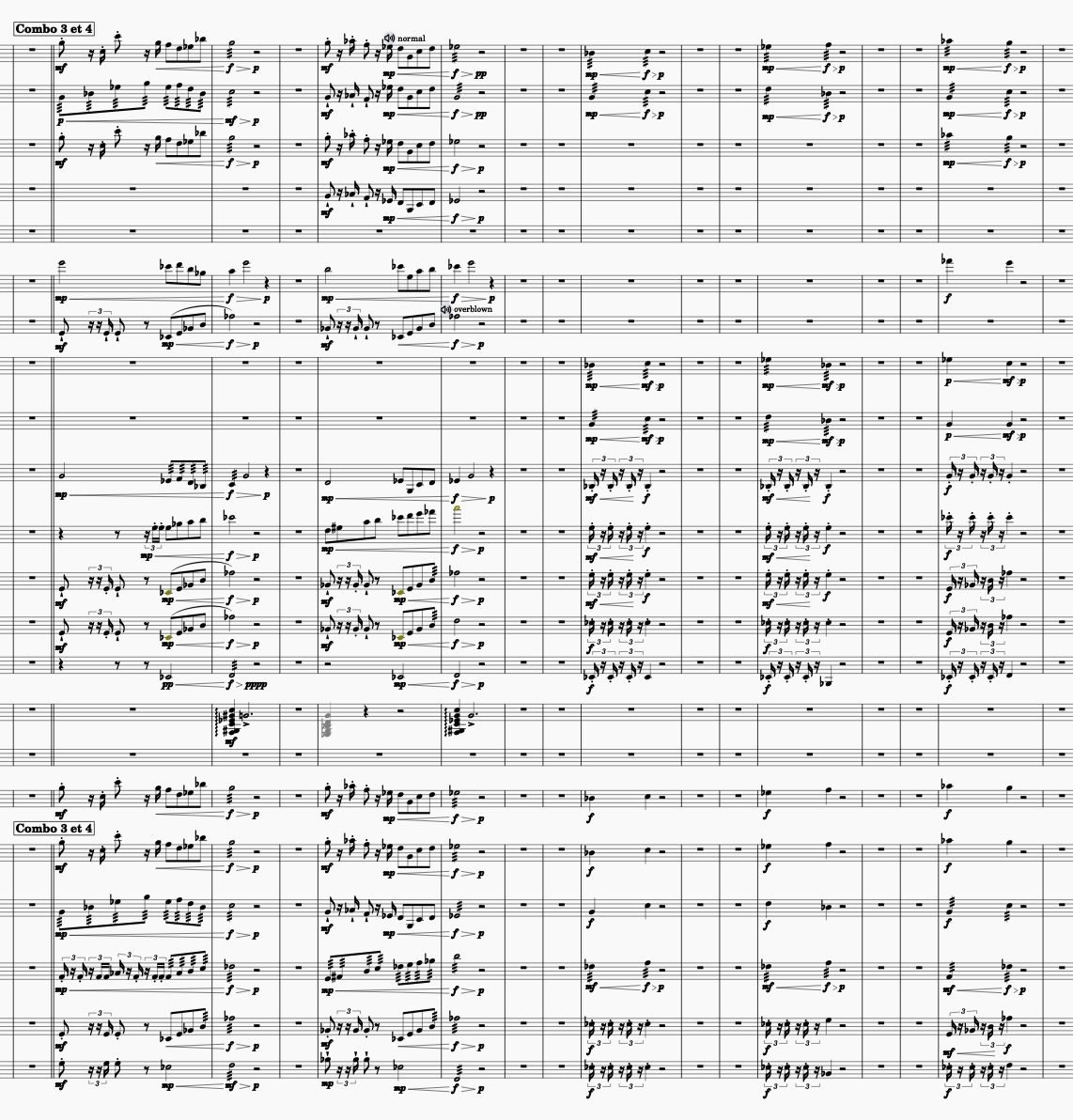 Orchestral score in MuseScore